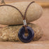 Natural Amethyst Lapis Tiger Eye Stone Pendant